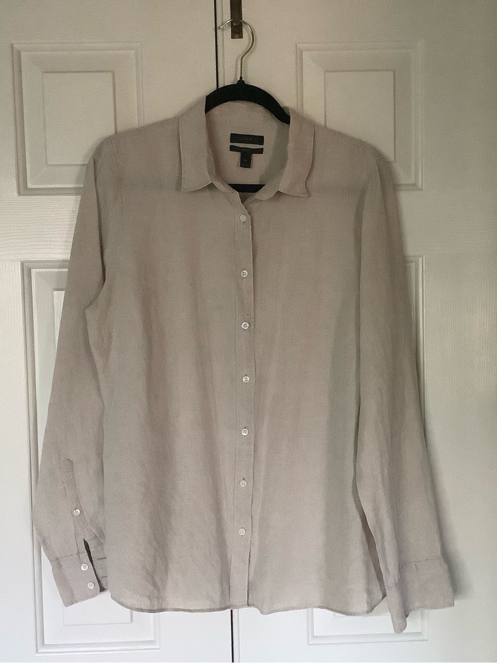 Light Beige Men's Button-Down Shirt